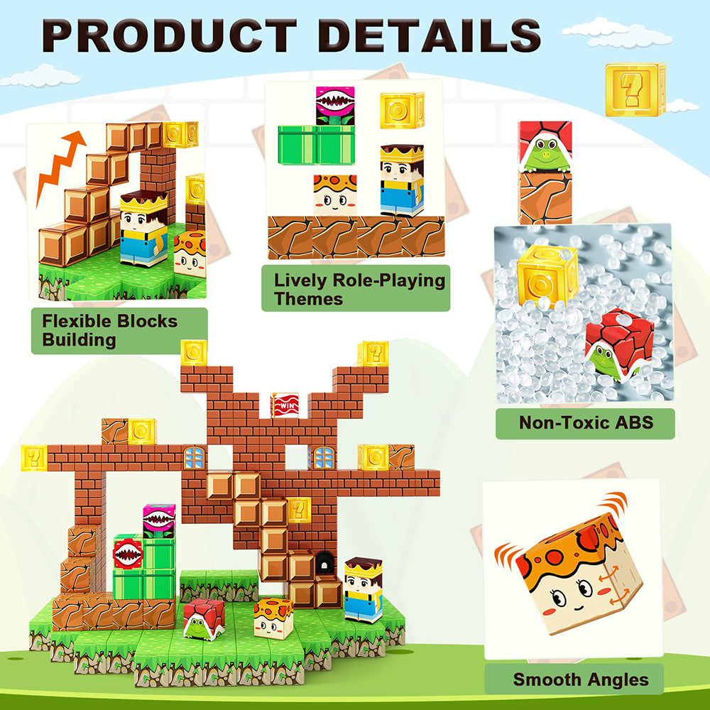 TiniSteps Magnetic Building Blocks 48PCS